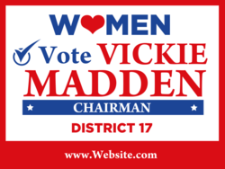 chairman political yard sign template 9839