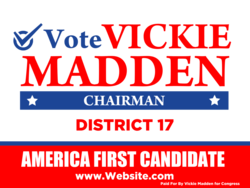 chairman political yard sign template 9841