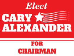 chairman political yard sign template 9845