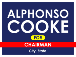 chairman political yard sign template 9849