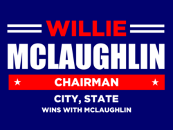 chairman political yard sign template 9851