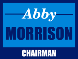 chairman political yard sign template 9856