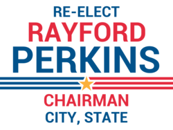 chairman political yard sign template 9857