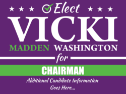 chairman political yard sign template 9860