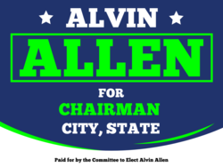 chairman political yard sign template 9871