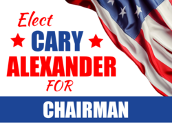 chairman political yard sign template 9873