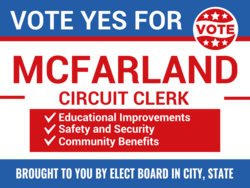 circuit-clerk political yard sign template 9898