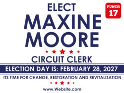 circuit-clerk political yard sign template 9900