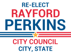 city-council political yard sign template 10001