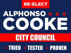 city-council political yard sign template 10007