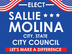 city-council political yard sign template 10008