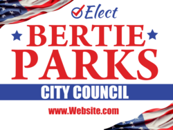 city-council political yard sign template 10009