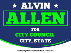 city-council political yard sign template 10015