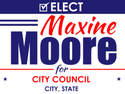 city-council political yard sign template 10018