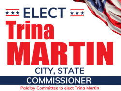 commissioner political yard sign template 10023