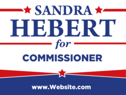 commissioner political yard sign template 10027