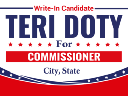 commissioner political yard sign template 10028