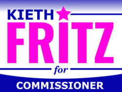 commissioner political yard sign template 10033