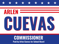 commissioner political yard sign template 10034