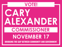 commissioner political yard sign template 10036