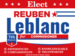 commissioner political yard sign template 10040