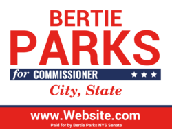 commissioner political yard sign template 10052
