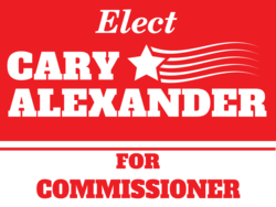 commissioner political yard sign template 10061