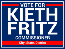 commissioner political yard sign template 10062