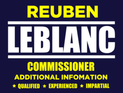 commissioner political yard sign template 10066
