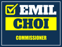 commissioner political yard sign template 10069