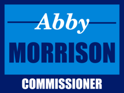 commissioner political yard sign template 10072
