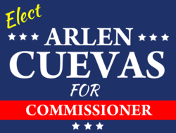 commissioner political yard sign template 10077