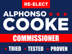 commissioner political yard sign template 10079