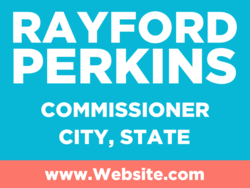 commissioner political yard sign template 10084