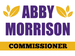 commissioner political yard sign template 10085