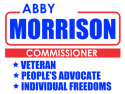 commissioner political yard sign template 10086