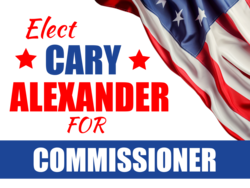 commissioner political yard sign template 10089