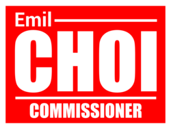commissioner political yard sign template 10091