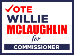 commissioner political yard sign template 10094