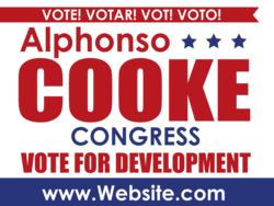 congress political yard sign template 10097