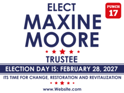 trustee political yard sign template 10908