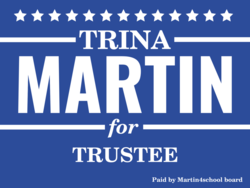 trustee political yard sign template 10911