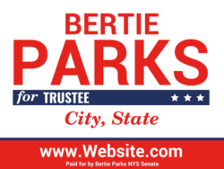 trustee political yard sign template 10916