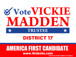 trustee political yard sign template 10921