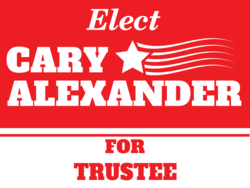 trustee political yard sign template 10925