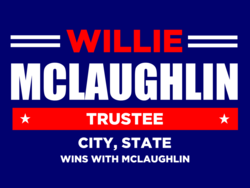 trustee political yard sign template 10931