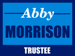 trustee political yard sign template 10936