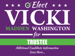 trustee political yard sign template 10940