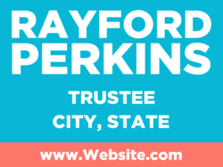 trustee political yard sign template 10948