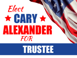 trustee political yard sign template 10953